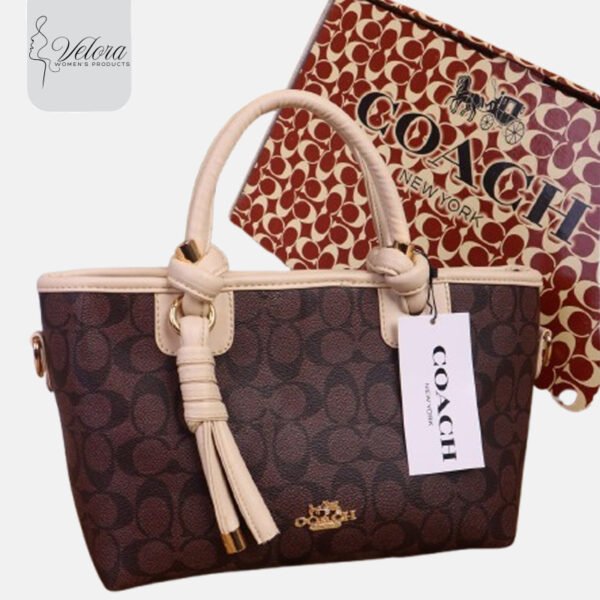Stylish Coach | Brown handbag - Image 2