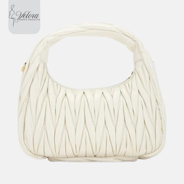 stylish MIU | cream-colored handbag - Image 2