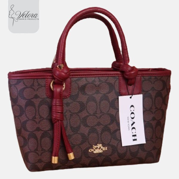 Stylish Coach | Burgundy handbag